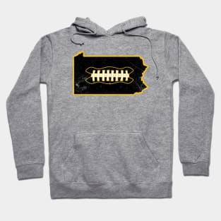 PA Football - White/Black/Gold Hoodie